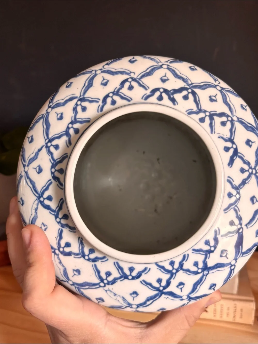 Blue and White Decorative Ceramic Vase